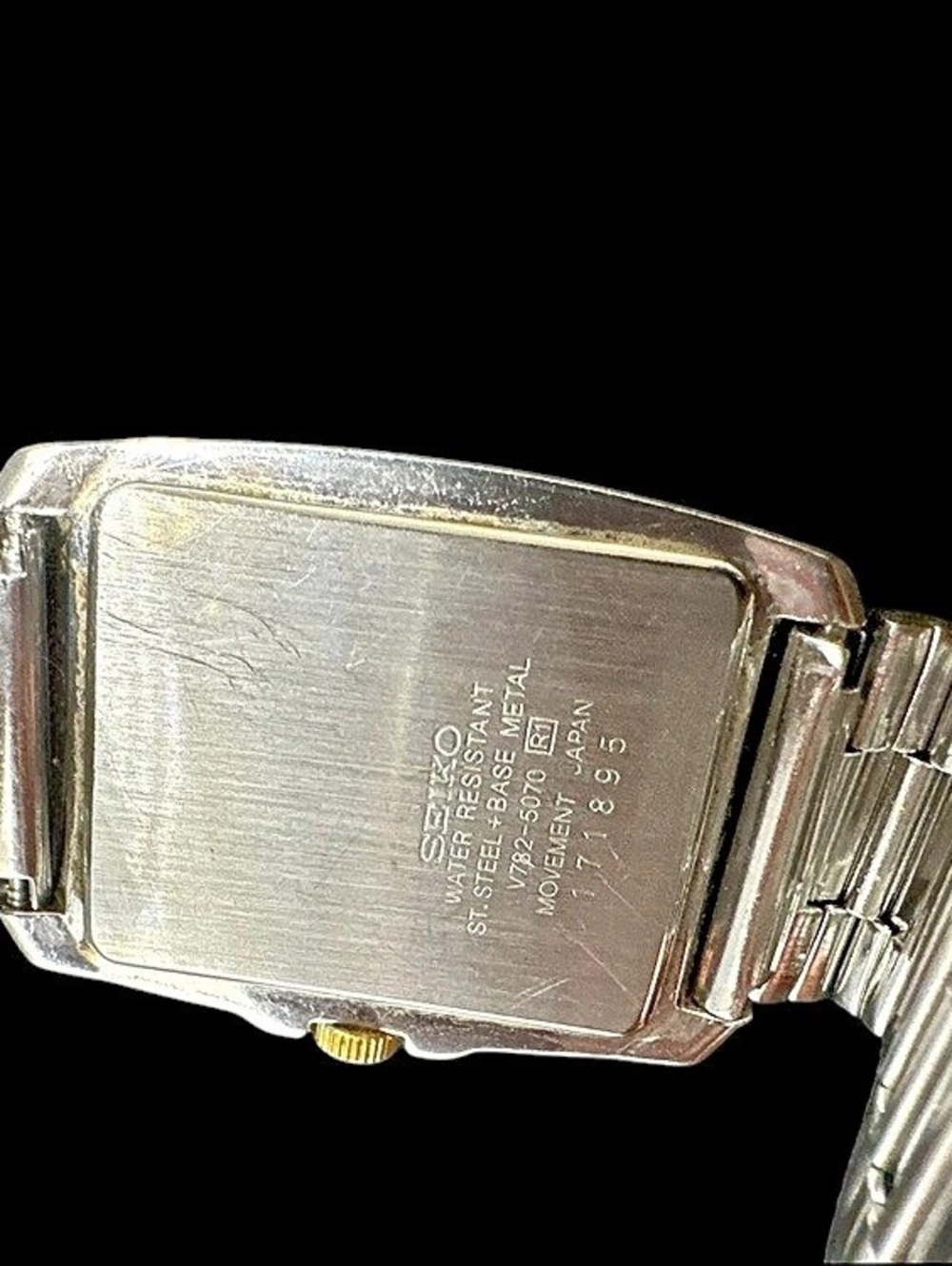 Seiko Rectangular Two-Tone Watch - Picture 5 of 5